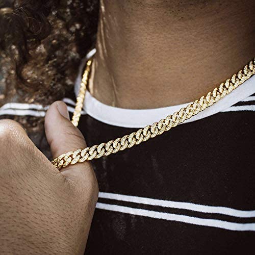 8mm Diamond Cuban Link Necklaces