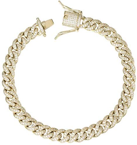 8mm Diamond Cuban Link Necklaces
